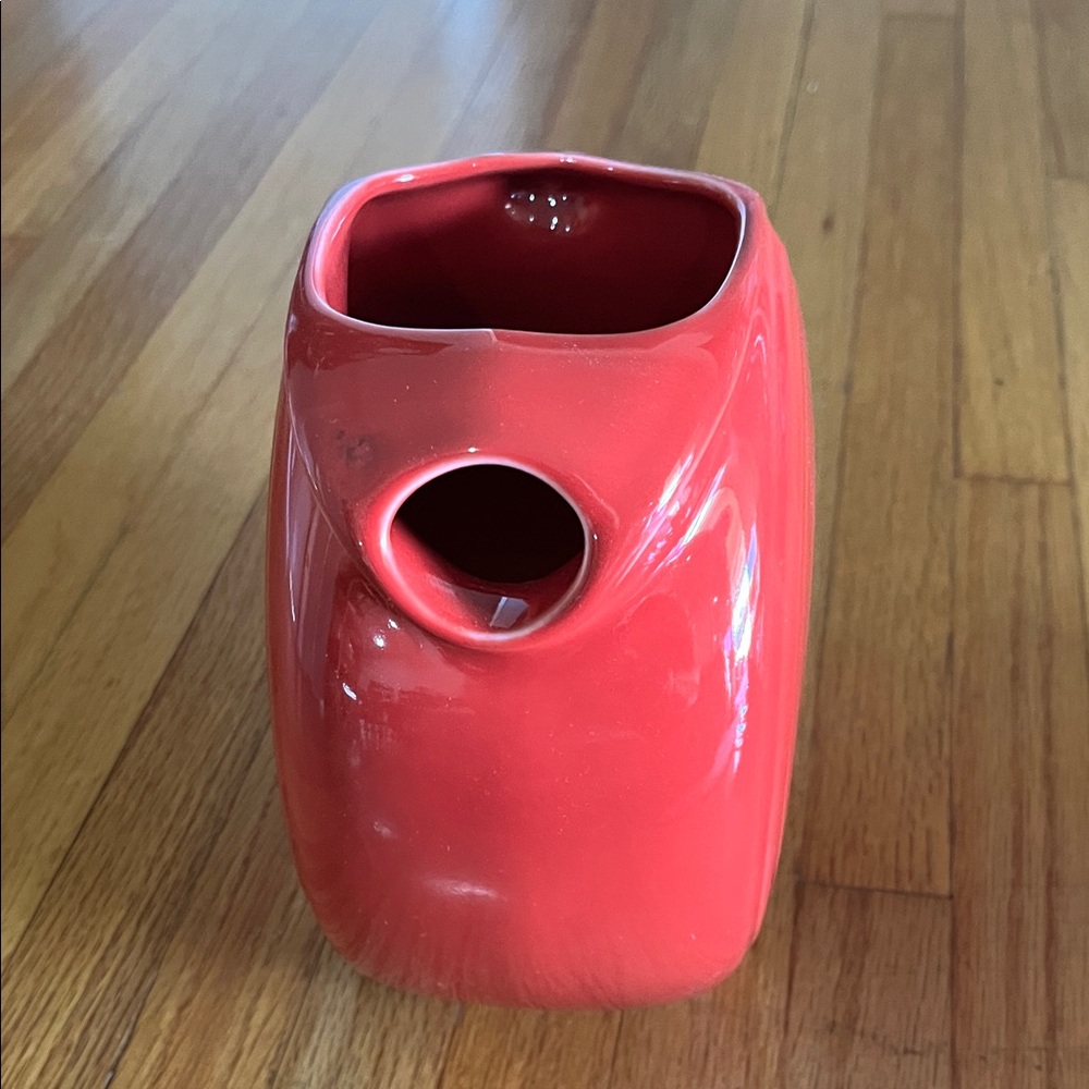 Red Ceramic Pitcher - Picture 2 of 5